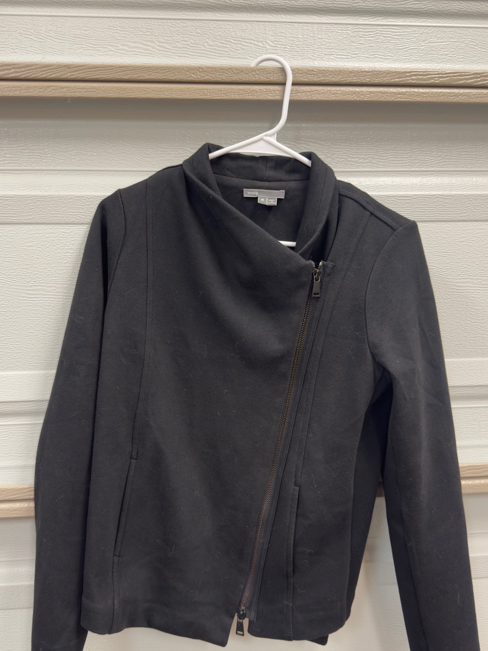 Vince Asymmetric Zip Blazer - Picture 3 of 4